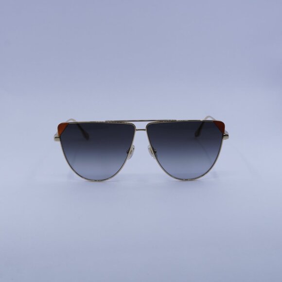 Victoria Beckham VB239S 222 Sunglasses Gold Aviator Frame, Grey Lenses - Picture 3 of 11